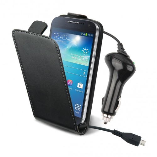 Pack Housse + Chargeur Voiture pour Samsung I9190 