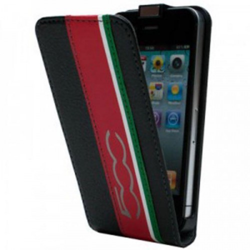 Fiat 500 Etui Clapet Slim Noir Apple Iphone 5 Nouv