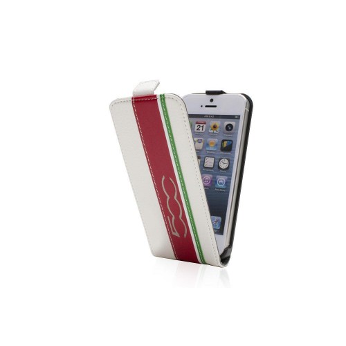 Fiat 500 Etui Clapet Slim Blanc Apple Iphone 5 Nou