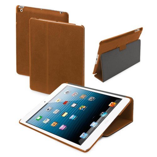 Muvit Etui Fold Stand Pu Camel Apple Ipad Mini Nou