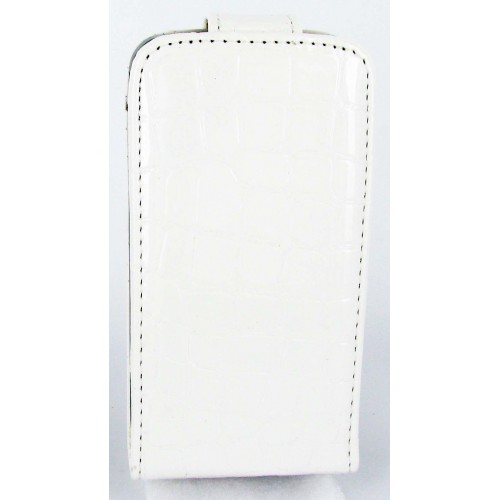 Celly Etui En Cuir Blanc Avec Ouverture Apple Ipho