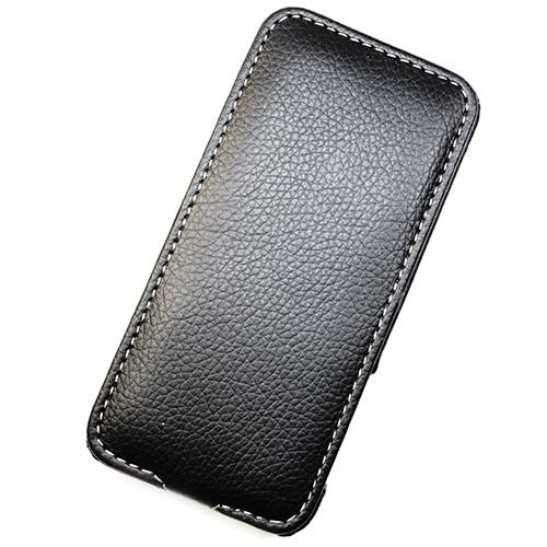 Housse cuir noir MELKCO version Luxe pour Apple IP