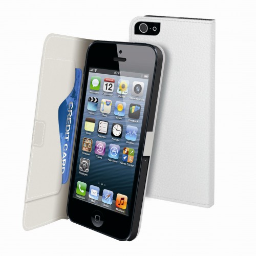 Muvit Etui Folio Slim Blanc Graine Iphone 5 Rangem
