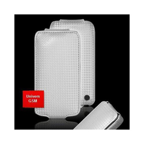 Housse/Etui gamme CARBONE ARGENT pour Apple iPhone
