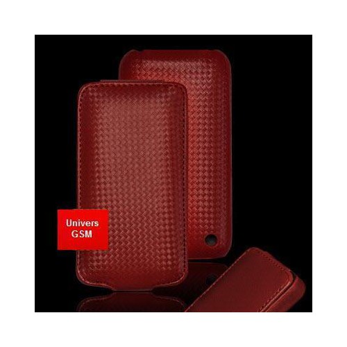 Housse/Etui gamme CARBONE ROUGE pour Apple iPhone
