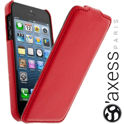 Housse à Rabat SO' Axess Rouge pour Apple IPhone 5