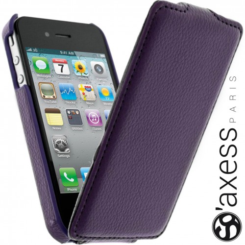 Housse à Rabat SO' Axess Violet pour Apple iPhone