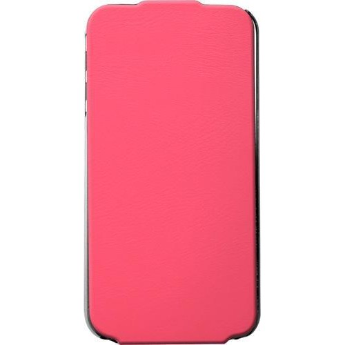 Etui coque vertical rose Made in France pour iPhon