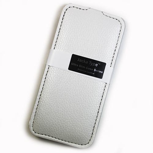Housse cuir blanche MELKCO version Luxe pour Apple