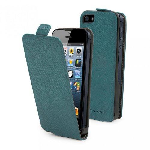 Muvit etui clapet python turquoise made in paris i