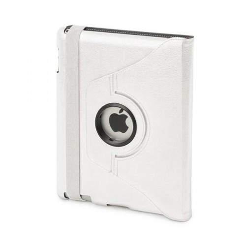 Muvit etui clapet snow swivel blanc rotatif apple