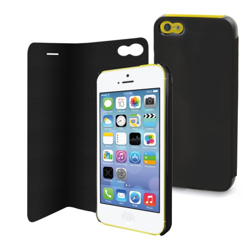 Etui magic folio noir pour apple iphone 5c Nouveau