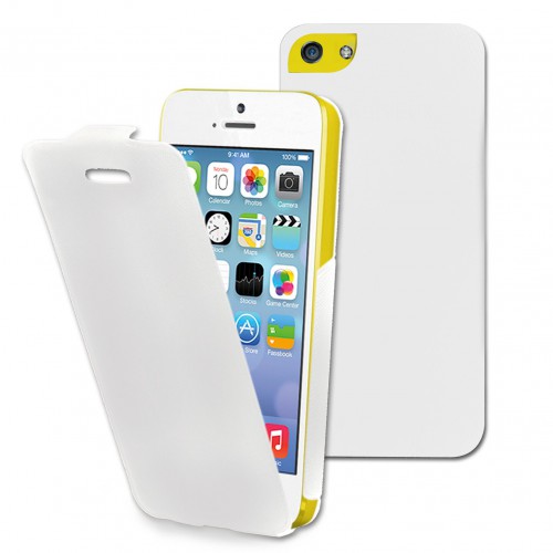 Muvit etui iflip blanc apple iphone 5c Nouveau