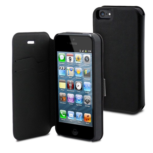 Housse / Étui Magic Folio Noir pour Apple iPhone 5