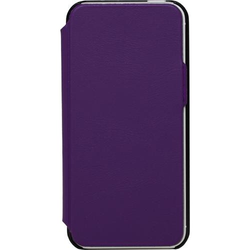 Etui coque folio made in France violet pour iPhone