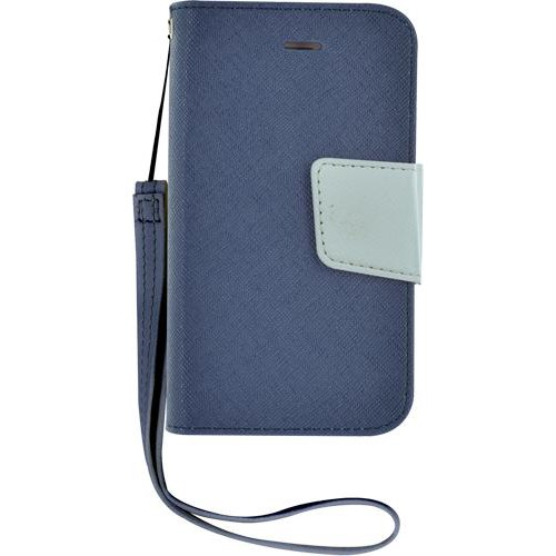 Etui à rabat bleu et blanc pour iPhone 4/4S Nouvea