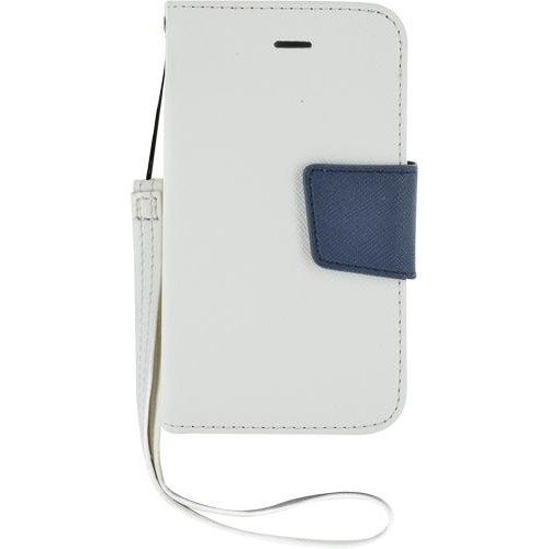 Etui à rabat blanc et bleu pour iPhone 4/4S Nouvea
