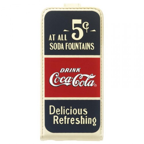 Etui à rabat Coca-Cola Old 5cents pour Apple iPhon