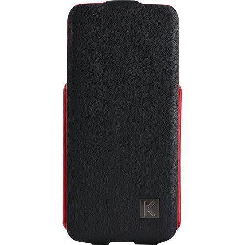 Etui à rabat Kenzo Chik en cuir noir pour iPhone 5
