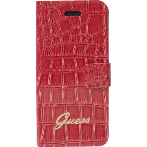 Etui coque Guess corail effet croco pour iPhone 4/