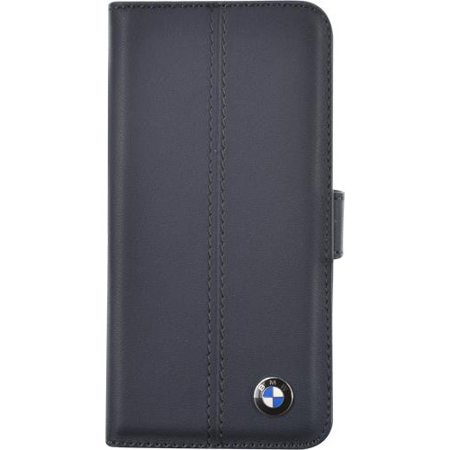 Etui à rabat BMW en cuir bleu pour iPhone 5/5S Nou