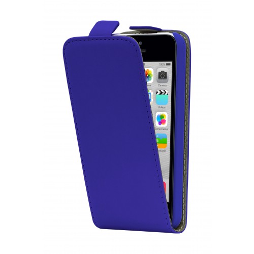 Housse à clapet Bleue Classic pour iPhone 5C Nouve