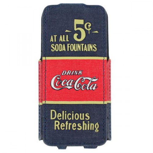 Housse à clapet Coca-Cola 5cents pour Apple IPhone