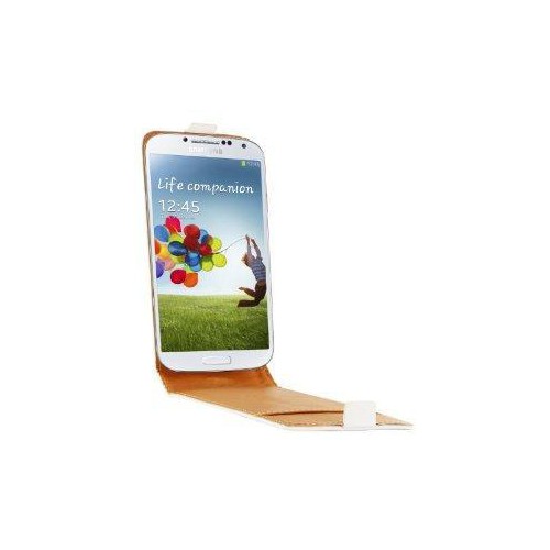 Etui Cuir Véritable SWISS CHARGER Blanc à rabat po