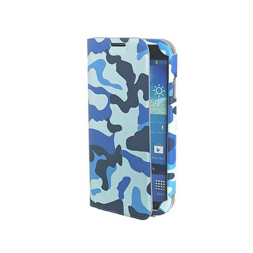 Muvit Etui Folio Camouflage Bleu Pour Samsung Gala