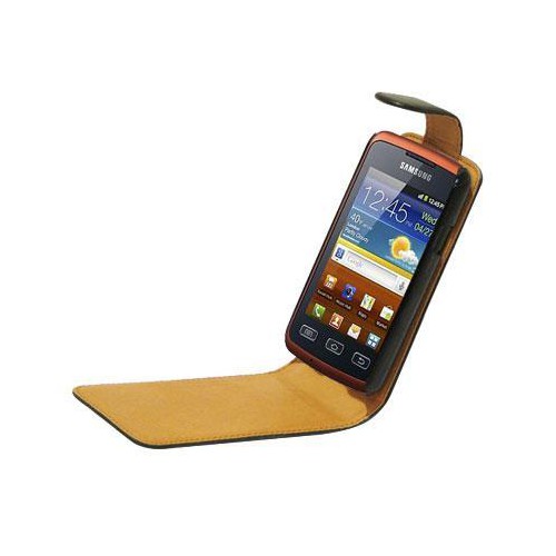 Housse / Etui à Rabat Noir pour Samsung S5690 Gala