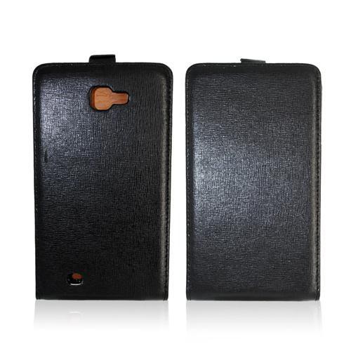Housse / Etui a rabat CUIR NOIR pour Samsung Galax