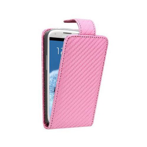 Housse CARBONE Rose pour Samsung I9300 Galaxy S II
