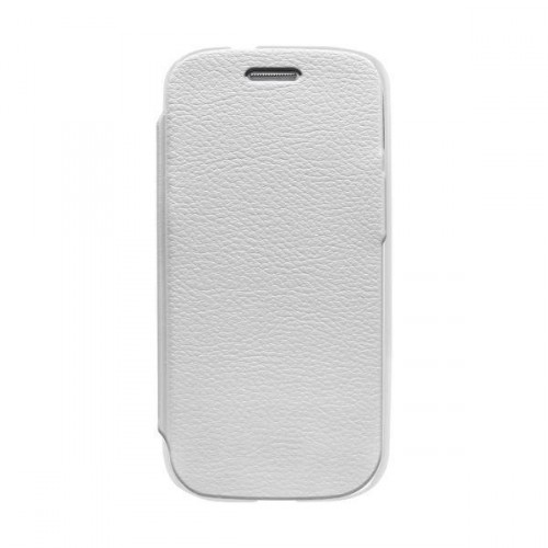 Housse FOLIO Blanc Made in France pour Samsung I81
