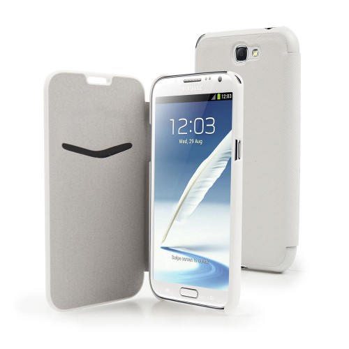 Muvit Etui Flip Folio Blanc Pour Samsung Galaxy No