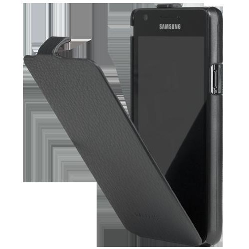 Etui coque Samsung noir avec rabat pour Galaxy S I