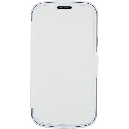 Etui coque folio blanc pour Samsung Galaxy Trend L