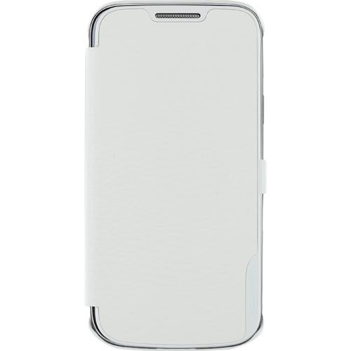 Etui coque folio blanc pour Samsung Galaxy S4 Mini