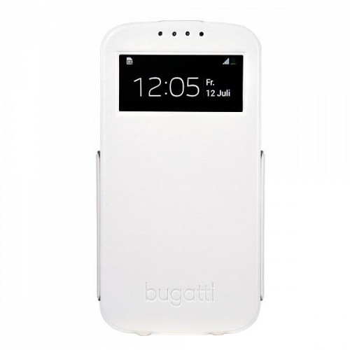 Housse à rabat blanche BUGATTI ultra fine pour Sam