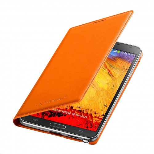 Etui à rabat Samsung EF-WN900BO orange pour Galaxy