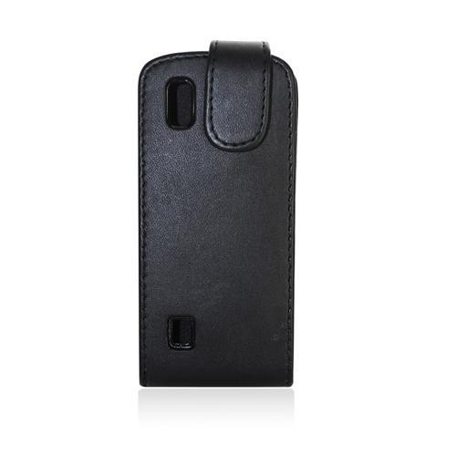 Housse / Etui a rabat NOIR pour Nokia Asha 300 Nou