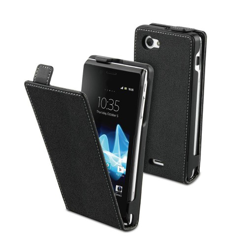Made For Xperia Etui Clapet Slim Noir Sony Xperia