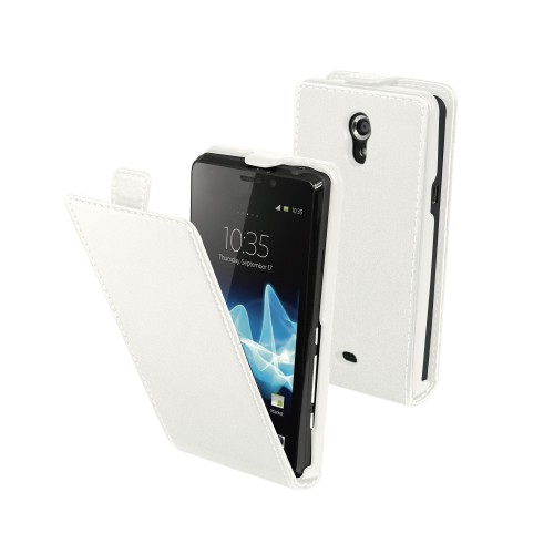 Made For Xperia Etui Clapet Slim Blanc Xperia T No