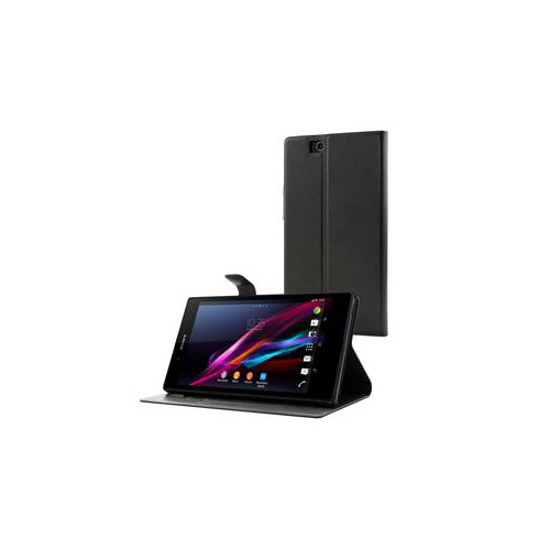Etui sticky slim stand noir pour sony xperia z ult