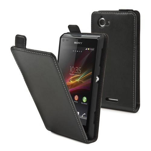 Made For Xperia Etui Clapet Slim S Noir Pour Xperi