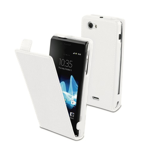 Housse / Etui Blanc pour Sony Xperia J Nouveau