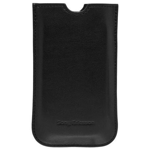 Pouch Sony Ericsson CA800 en cuir noir pour Xperia