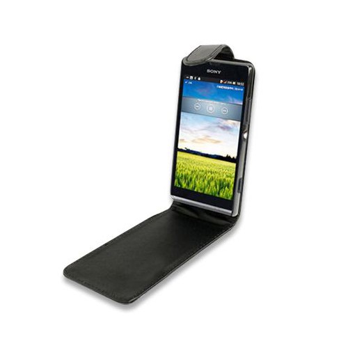 Housse a rabat Noir pour Sony Xperia SP Nouveau