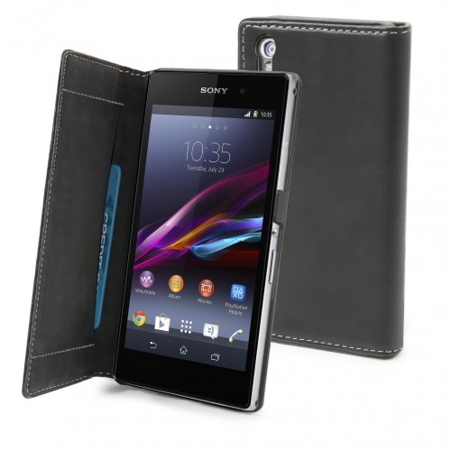 Housse / Etui SLIM Folio Noir pour Sony Xperia Z1 