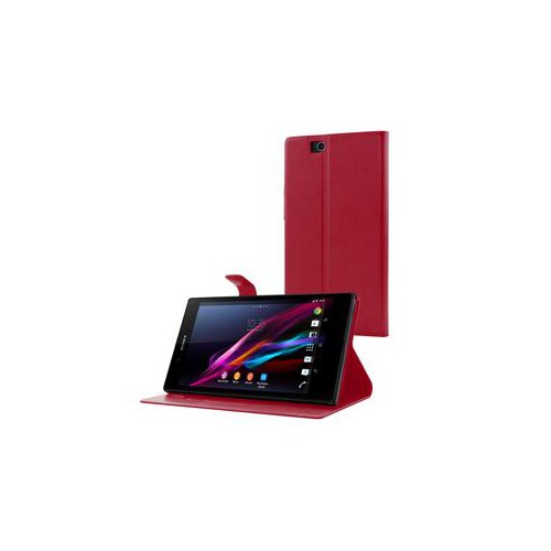 Etui sticky slim stand rouge pour xperia z ultra N
