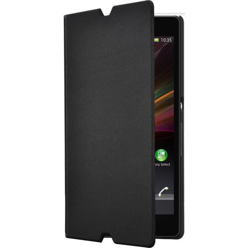 Etui coque noir made in France pour Sony Xperia Z 